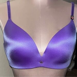 Victoria’s Secret So Obsessed Smooth Wireless Push-Up Bra 36DD purple NWT